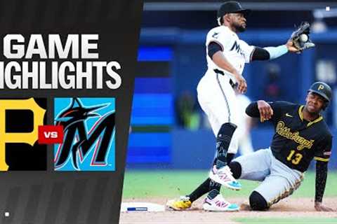 Pirates vs. Marlins Game Highlights (3/27/25) | MLB Highlights