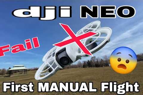 Dji NEO Drone - First Manual Flight (Epic Fail) Dji FPV Controller 3