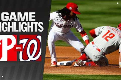 Phillies vs. Nationals Game Highlights (3/27/25) | MLB Highlights