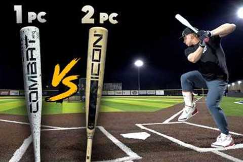 1-piece Bat vs. 2-piece Bat | Which is better? | BBCOR Baseball Bat Review
