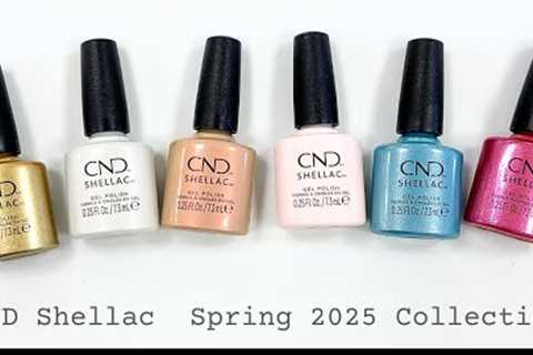 Swatching CND Shellac Spring 2025 Quiet Luxury Collection