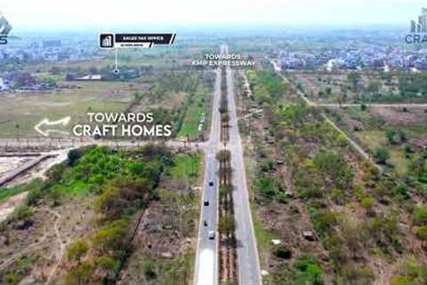 Drone Route video by NS Ventures | Craft Homes | Sonipat | Real Estate Locality Videos | NS Ventures