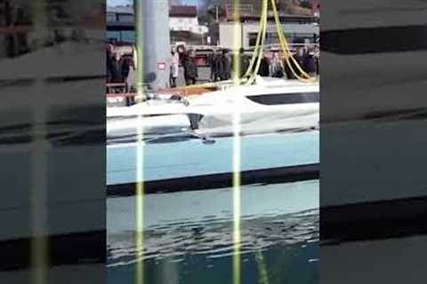 'This is a beast' #luxuryyachtlife #luxuryyachts #trimaran #sailingyacht #sailing #yachting #yacht