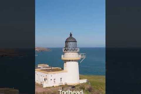 Aerial view of Todhead Lighthouse in Aberdeenshire  #lighthouse #drone #djimini4pro #followthelights