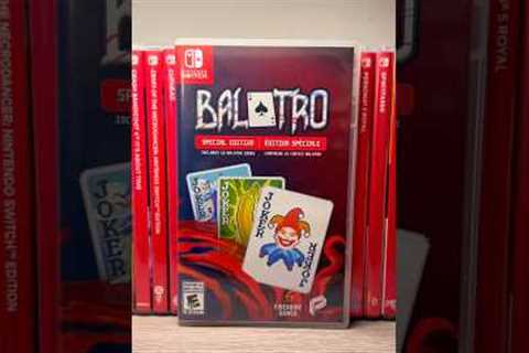 Unboxing Balatro for Nintendo Switch #nintendo #nintendoswitch #gaming #videogames #balatro #switch2