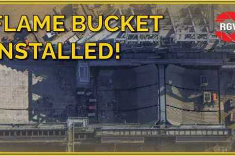 Flame Trench Installed - Major Progress! New Starbase Flyover!