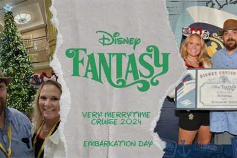 Disney Cruise Vlog | Day 1 | Embarkation Day | Disney Fantasy November 2024 | Very Merrytime Cruise