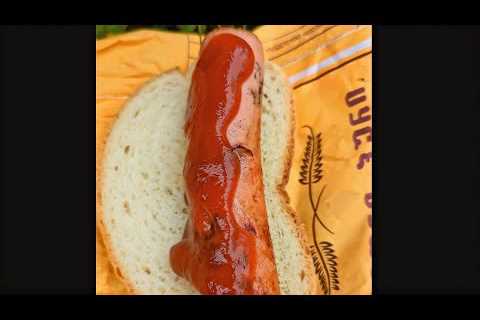 Survival Skills: Cooking a Hot Dog in the Rain in the Wild. Bushcraft. Camping