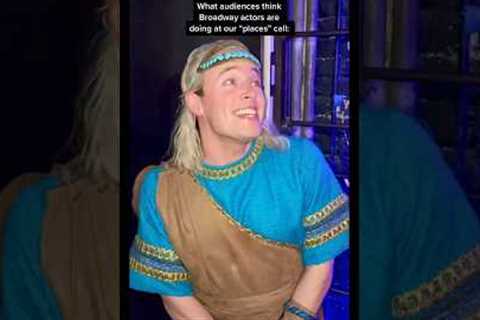 what Broadway actors actually do at places 👀 #actor #broadway #pov #musical #backstage #job