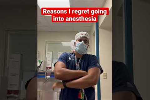 Reasons I regret it #anesthesia #anesthesiologist #surgeon #medical #pastudent