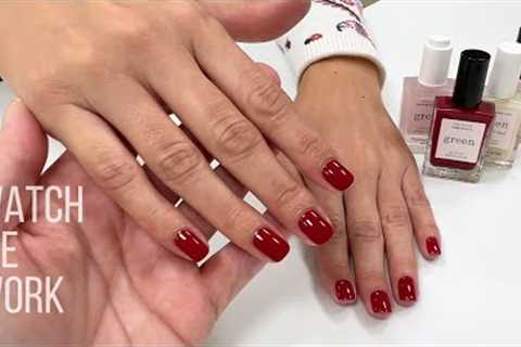 ❤️ Manicure with Manucurist polish in Dark Dahlia ❤️ [Watch Me Work]