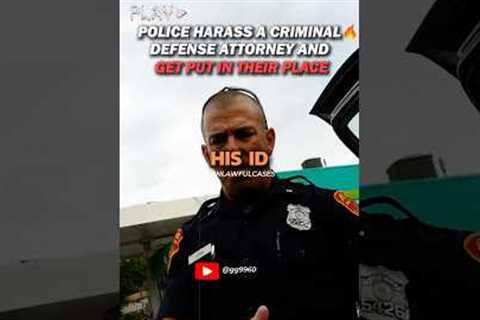 Tyrant Cop Vs Criminal Defense Attorney