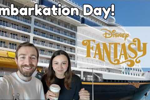 Disney Fantasy | Boarding the Ship, Stateroom Tour, Souvenirs, Palo Dinner!