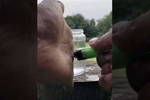 Survival Skills ✅ easy process of dry lighter @Sergio_Outdoors #camping #outdoors #survival