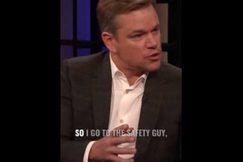 Matt Damon on Tom Cruise's safety guy 😂 #shorts