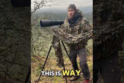 Best HACK for wildlife photography. Camo for your lens and tripod. #photography #hack