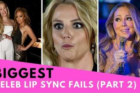 Biggest Celebrity Lip Sync FAILS! (Part 2) | Hollywire