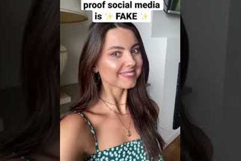 Proof social media is ✨ FAKE ✨ #socialmediaVSreality