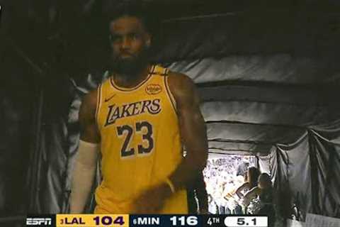 LeBron James Leaves Early Before Game Ends 👀 Lakers vs Timberwolves Game 3