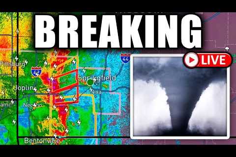 🔴NOW: Tornado On The Ground In Missouri With Live Storm Cameras