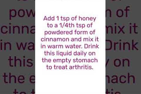 Best Home Remedy for Arthritis Pain Relief