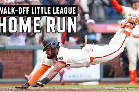 Heliot Ramos' Walk-Off Little League Home Run vs. Texas Rangers | San Francisco Giants Highlights