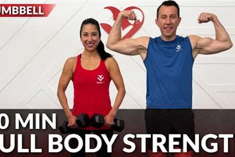 30 Minute Full Body Dumbbell Workout at Home Strength Training - Weight Training for Weight Loss
