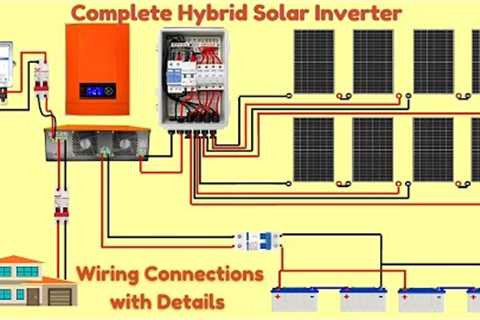 Complete Hybrid Solar Inverter Wiring Installation | How to Install at Home
