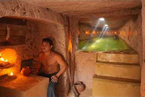 We Build Private Secret Underground With Pools In 111Day, SURVIVAL BUILDER
