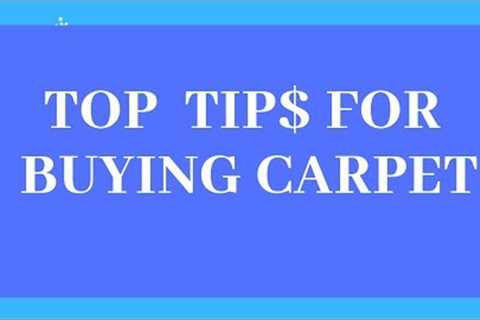 Top tips for buying carpet