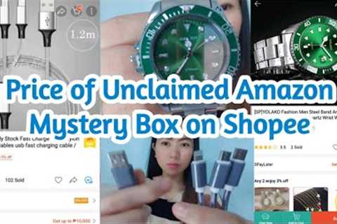I Tried to Search the Price of My Unclaimed Amazon Mystery Box on Shopee | Mystery Box Unboxing