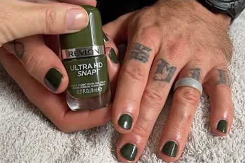 Guy's manicure with Revlon Ultra HD Snap