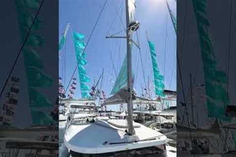Test Editor Toby Hodges attended the recent breezy world premiere of the Lagoon 38 #sailingyacht