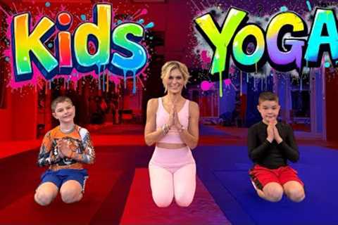 Kids Yoga Dance Party! | 10-Minute Stretch and Breathe Break for Kids