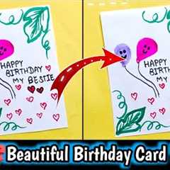 😍 WHITE PAPER 😍  Birthday Card Making | Happy Birthday Card  | Beautiful Birthday Card  | DIY..
