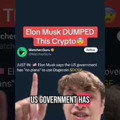 Elon Musk DUMPED This Crypto😨😨