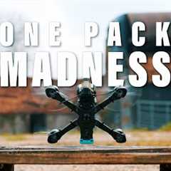 ONE PACK MADNESS! | FPV Drone Uncut Freestyle