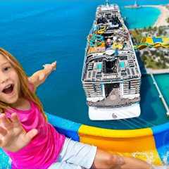 Nastya and Evelyn go on an exciting fun cruise