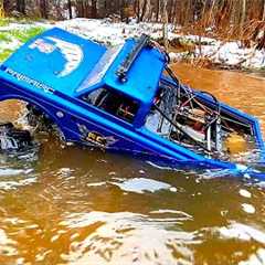 70Lb SUBMARINE! LARGEST ELECTRiC RC TRUCK UNDER WATER - 1/5 Primal RC MEGA v3 | RC ADVENTURES