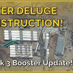 MAJOR Block 3 Booster Design Update + Deluge Farm Begins Construction! NEW Starbase Flyover!