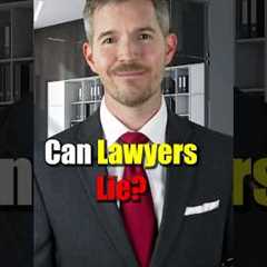Why Lawyers CAN'T actually lie. #lawyer #court #attorney