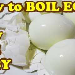 HARD BOILED EGGS - How to BOIL EGGS so they PEEL EASY and NO Eggshells Stick/Sticking! - HomeyCircle