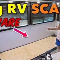 RV slide carpet removal & three BIG RV SCAMS!