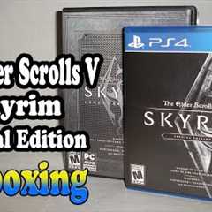 The Elder Scrolls V: Skyrim Special Edition PS4 Unboxing + PC Legendary Edition Unboxing