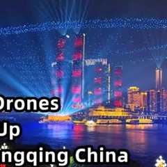 【180° VR】China’s CYBERPUNK Dream: 5,000 Drones Light Up Chongqing’s Skyline! Drone Show  | 3D VR 8K