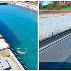 Pool Coping Install Travertine/Pavers tools layout & complete install start to finish.