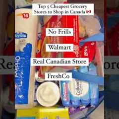 Top 5 Cheapest Grocery Stores In Canada To Shop 🇨🇦 #canada #newcomer #immigrants