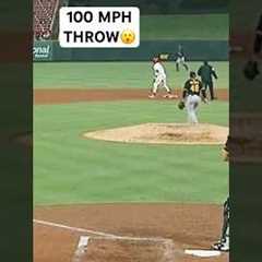 Oneil Cruz with a 100 MPH Throw to the Plate🔥 #baseball #mlb