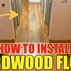 How To Install Bruce Plano Marsh Hardwood Flooring FROM Home Depot In The Hallway Step by Step DIY