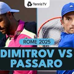 Francesco Passaro Stuns Grigor Dimitrov In Front Of Home Crowd | Rome 2025 Highlights